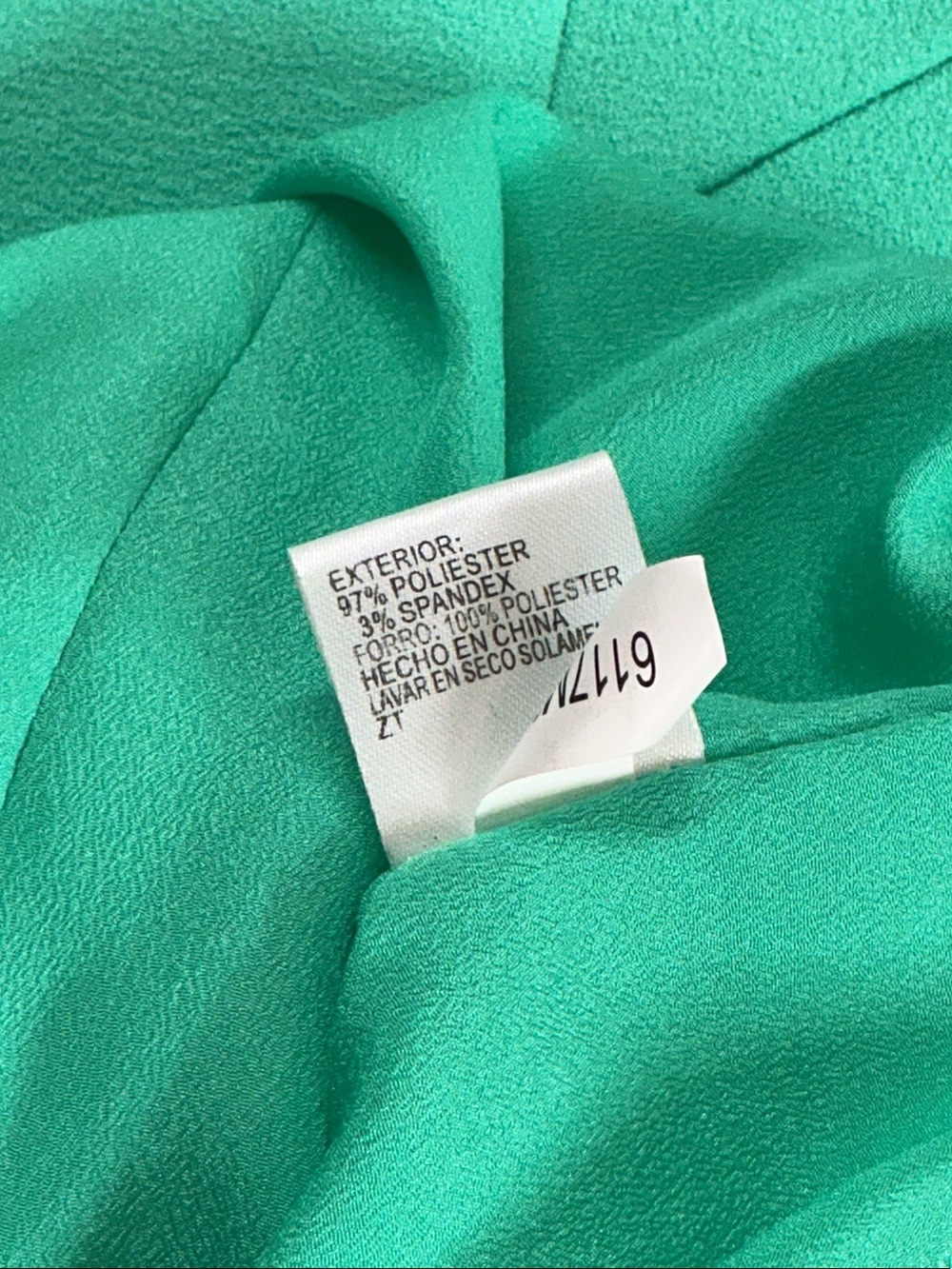 ' Sleeveless Embroidered Green Dress - Picture 8 of 8